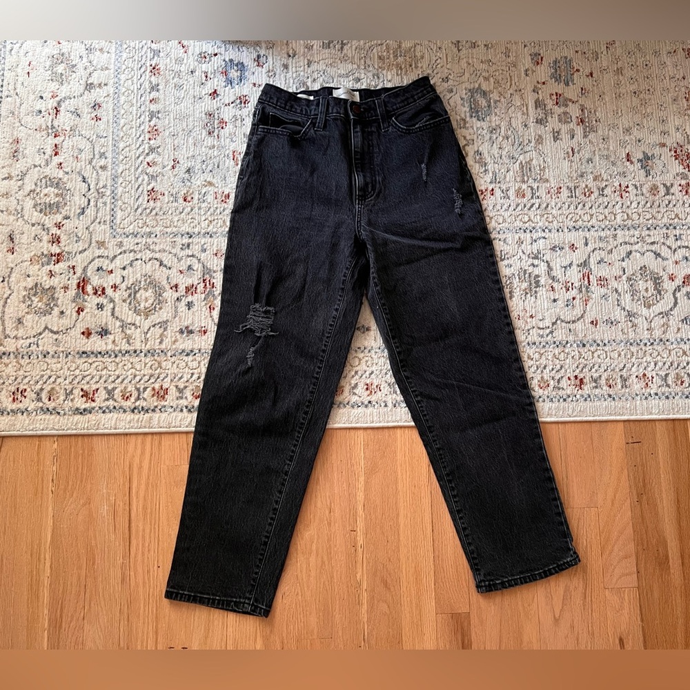 Universal Thread target High Rise Vintage straight black wash jeans size 4 27 - Picture 2 of 7